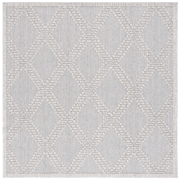 Safavieh Msro226 Global Flat Weave Indoor / Outdoor Rug Grey / Light Grey 6'-7" x 6'-7"