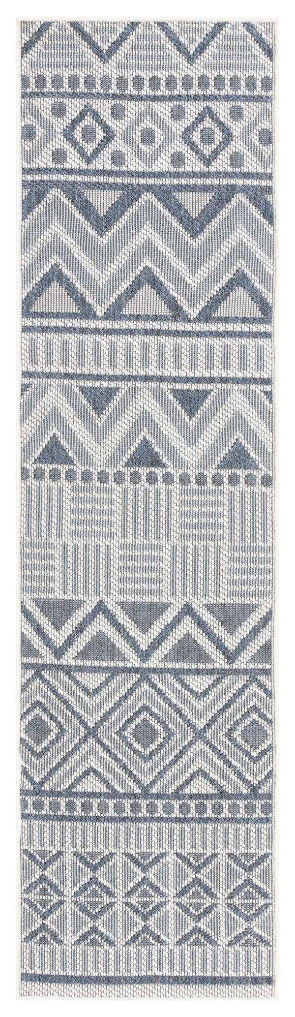 Safavieh Msr Outdoor Geometric Area Rug – Elegant Indoor/Outdoor Design, Durable, Washable & Easy-clean Style Cream ,Navy Polypropylene Msro318a-4