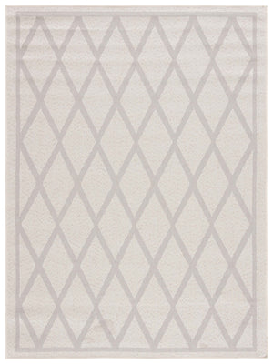 Safavieh Martha Stewart Area Rug - Elegant Geometric Design For Indoor & Outdoor Spaces, Easy To Clean Ivory ,Light Grey Polypropylene Msro805a-9