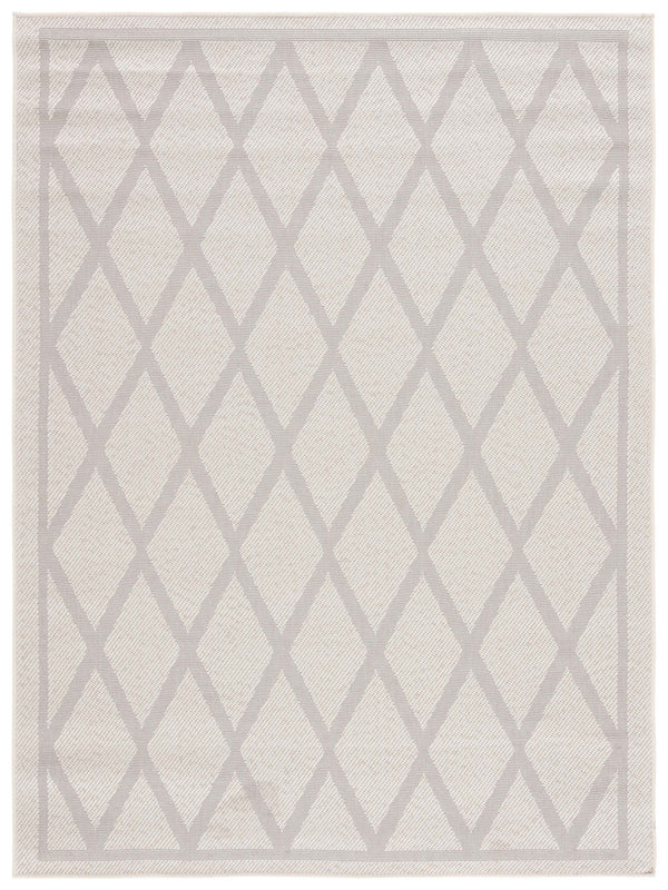 Safavieh Martha Stewart Area Rug - Elegant Geometric Design For Indoor & Outdoor Spaces, Easy To Clean Ivory ,Light Grey Polypropylene Msro805a-9