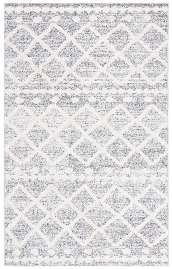 Safavieh Martha Stewart Lucia Shag Area Rug - Elegant Diamond Pattern, Durable Turkish Design For Any Space Grey ,Ivory Polypropylene Pile Msrs0750f-8