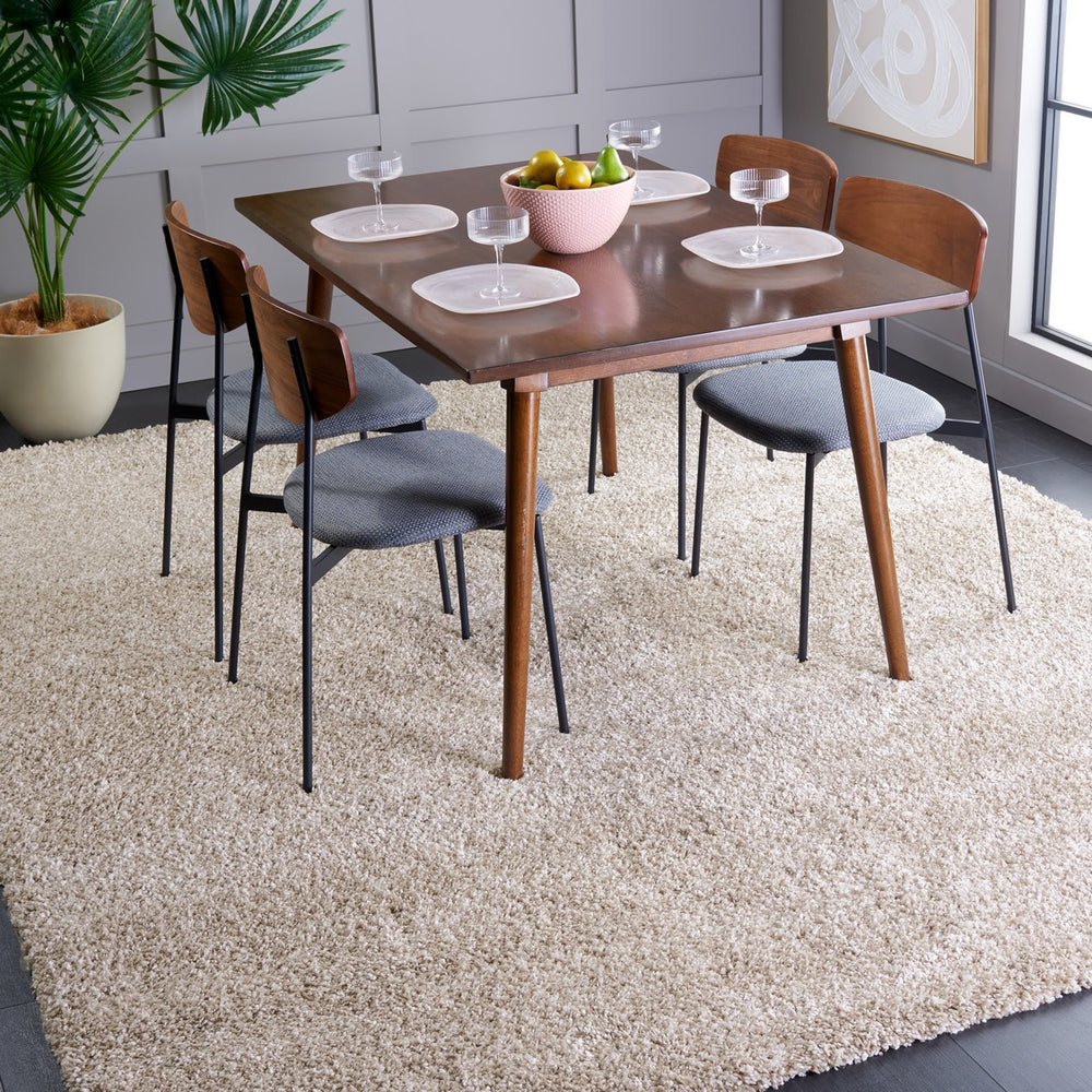 Safavieh Martha Stewart Shag 2020 Power Loomed Shag & Flokati Rug Beige MSRS117B-8