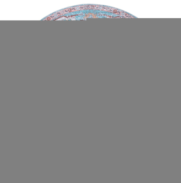 Safavieh Martha Stewart Washable Traditional Area Rug - Elegant Design For Any Room With Luxury Comfort Turquoise ,Rust Polyester Pile Msrw108k-57