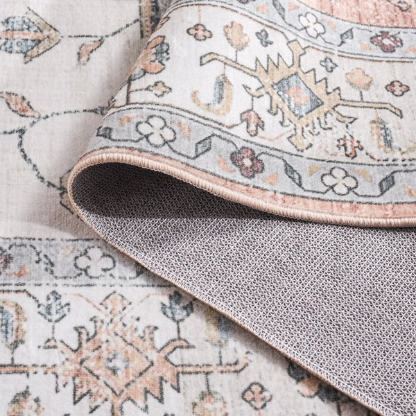 Safavieh Martha Stewart Washable Traditional Area Rug – Elegant Sage & Light Rust Design For Home Comfort Sage ,Light Rust Polyester Pile Msrw109w-25