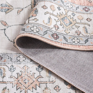 Safavieh Martha Stewart Washable Area Rug - Elegant Neutral Design For Comfort & Class In Any Living Space Sage ,Light Rust Polyester Pile Msrw109w-9