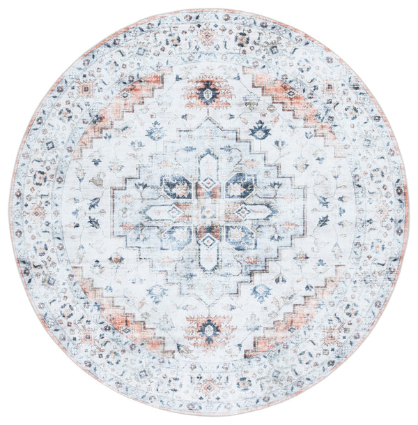 Safavieh Martha Stewart Washable Traditional Area Rug – Elegant Sage & Light Rust Design For Home Comfort Sage ,Light Rust Polyester Pile Msrw109w-25