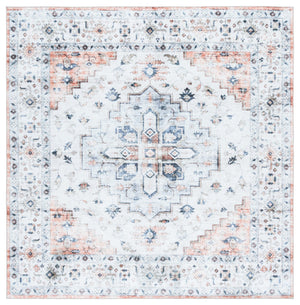 Safavieh Martha Stewart Elegant Washable Runner Rug In Serene Sage With Light Rust Accents For Hallways Sage ,Light Rust Polyester Pile Msrw109w-6sq