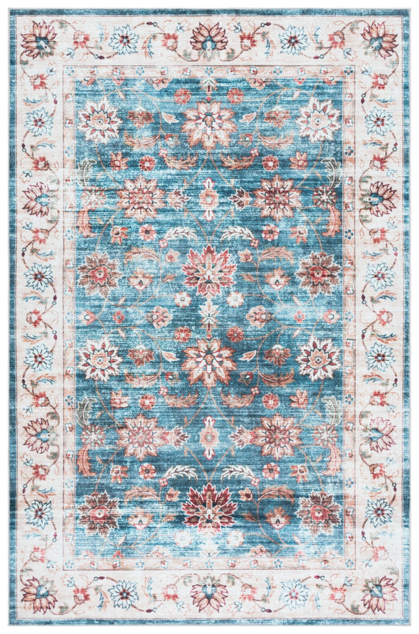 Safavieh Martha Stewart Washable Rug - Elegant Design And Easy Care For A Cozy Home Atmosphere Green ,Beige Polyester Pile Msrw112y-5
