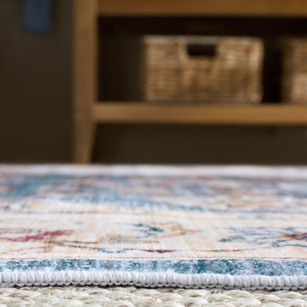 Safavieh Martha Stewart Washable Traditional Area Rug - Elegant Durable Design, Perfect For Any Indoor Space Green ,Beige Polyester Pile Msrw112y-25