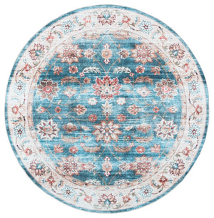 Safavieh Martha Stewart Washable Rug - Elegant Design And Easy Care For A Cozy Home Atmosphere Green ,Beige Polyester Pile Msrw112y-5