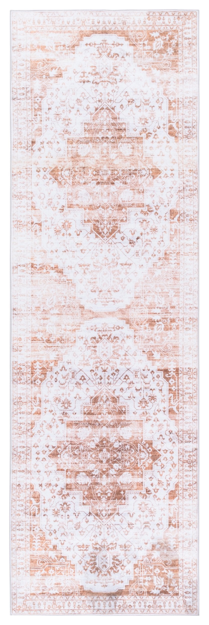 Safavieh Martha Stewart Washable Traditional Runner Area Rug - Luxurious Softness & Elegant Design For Your Home Beige ,Gold Polyester Pile Msrw127b-28