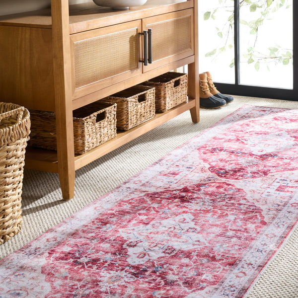 Safavieh Martha Stewart Washable Area Rug - Elegant Rust & Gold Design For Timeless Home Décor & Comfort Rust ,Gold Polyester Pile Msrw156q-28