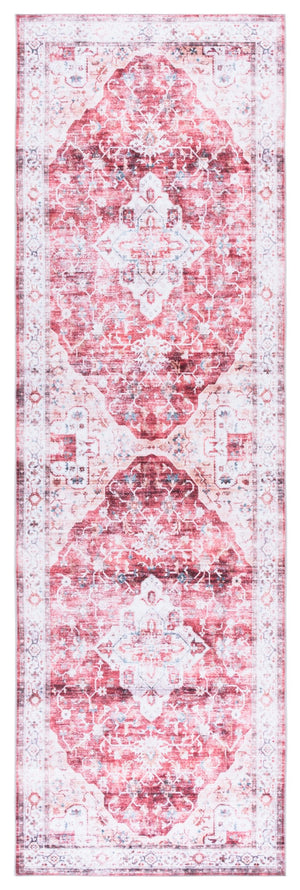 Safavieh Martha Stewart Washable Traditional Area Rug - Vibrant Rust And Gold, Durable Design For Any Space Rust ,Gold Polyester Pile Msrw156q-2745