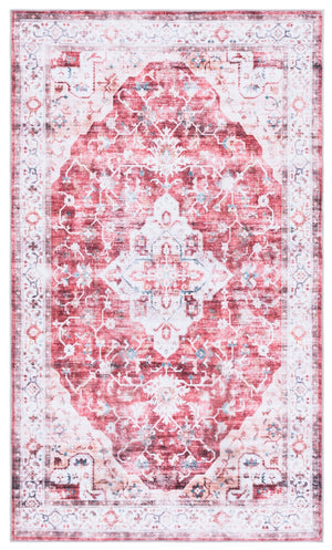 Safavieh Martha Stewart Washable Traditional Area Rug - Vibrant Rust And Gold, Durable Design For Any Space Rust ,Gold Polyester Pile Msrw156q-2745