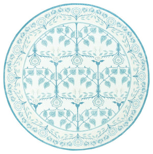 Safavieh Martha Stewart Elegant Washable Area Rug - Durable Design, Chic Minimalist Style For Any Room Ivory ,Light Blue Polyester Pile Msrw182a-9