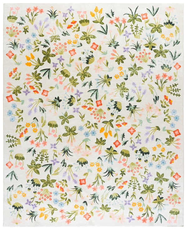 Safavieh Martha Elegant Washable Floral Runner Rug - Durable, Stylish Design For High-traffic Areas, Easy Care Beige ,Red Polyester Pile Msrw186b-8