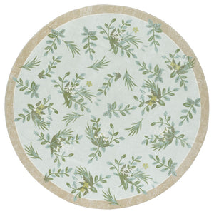 Safavieh Martha Elegant Washable Floral Area Rug - Durable, Slip-resistant, Perfect For High-traffic Spaces Taupe ,Green Polyester Pile Msrw193e-9