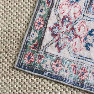 Safavieh Martha Stewart Washable Area Rug – Timeless Traditional Design For Elegant Home Décor & Safety Navy ,Beige Polyester Pile Msrw196n-25