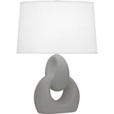 Matte Smokey Taupe Fusion Table Lamp