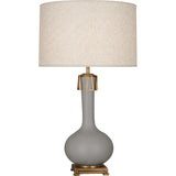 Matte Smokey Taupe Athena Table Lamp