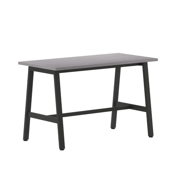 English Elm Redmond Commercial Conference Table - Durable Double-Sided Laminate Top with Heavy-Duty Steel Base Gray Oak 24"W x 48"D x 30"H MT-M4824-LTGRY-ABF-GG