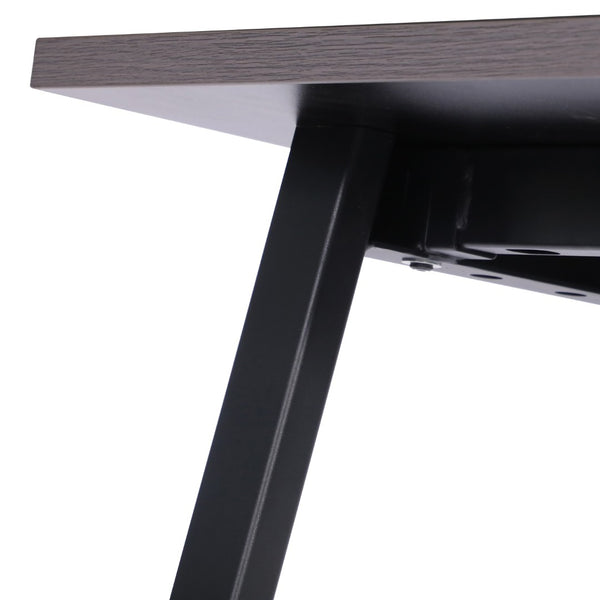 English Elm Redmond Commercial Conference Table - Durable Double-Sided Laminate Top with Heavy-Duty Steel Base Gray Oak 24"W x 48"D x 30"H MT-M4824-LTGRY-ABF-GG