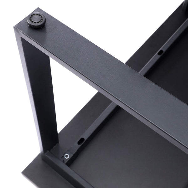 English Elm Redmond Commercial Conference Table with Durable Double-Sided Laminate Top & Heavy-Duty Steel Base Gray Oak 24"W x 48"D x 30"H MT-M4824-LTGRY-UBF-GG