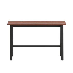 English Elm Redmond Commercial Conference Table - Durable Double-Sided Laminate Top with Heavy-Duty Steel Base Walnut 24"W x 48"D x 30"H MT-M4824-WLT-ABF-GG
