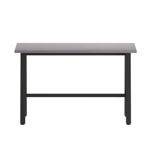 English Elm Redmond Commercial Conference Table with Durable Laminate Top, Heavy-Duty Steel Base for Meetings Gray Oak 30"W x 48"D x 30"H MT-M4830-LTGRY-ABF-GG