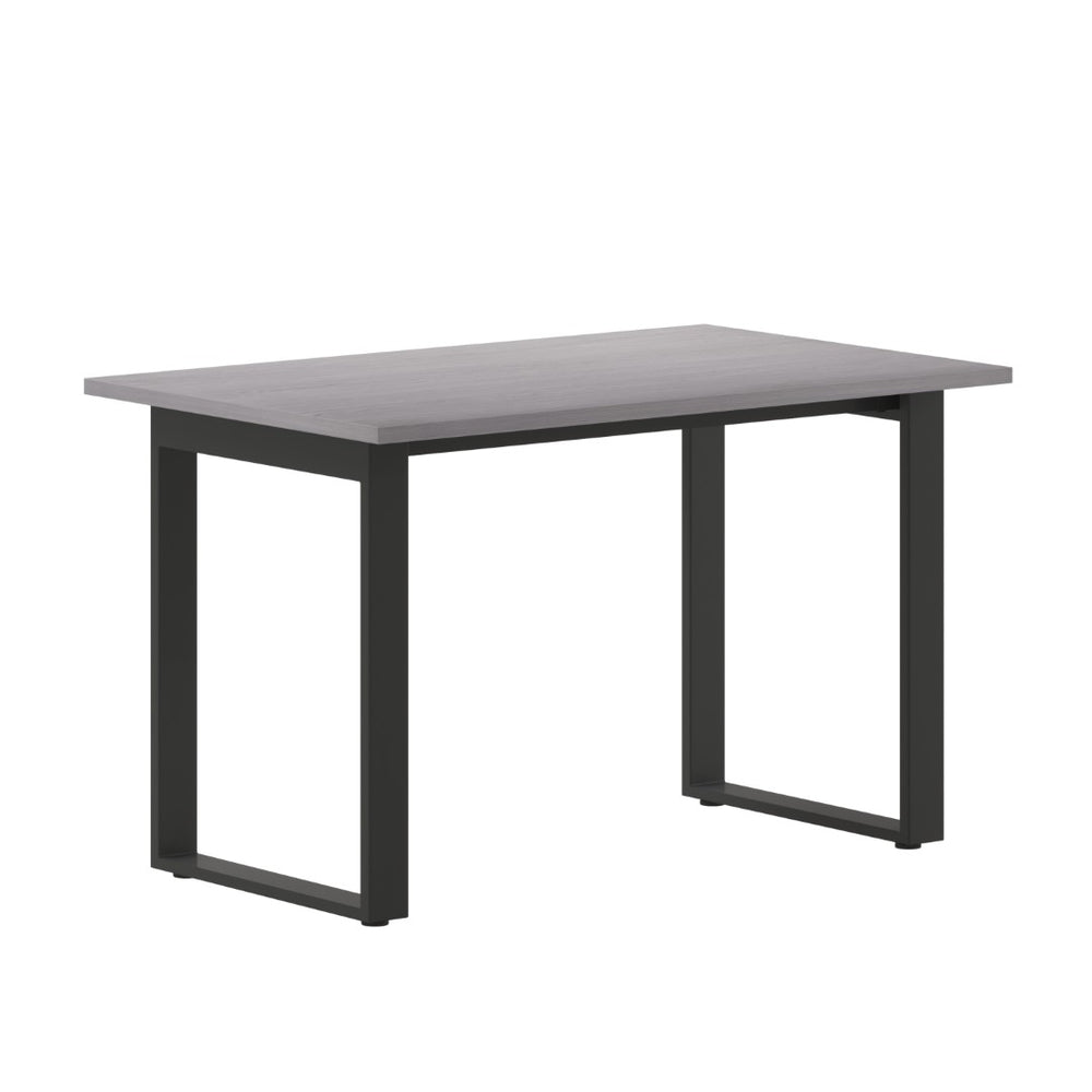 English Elm Redmond Commercial Conference Table - Durable Laminate Top, Heavy-Duty Steel Base, Quick Assembly Support Gray Oak 30"W x 48"D x 30"H MT-M4830-LTGRY-UBF-GG