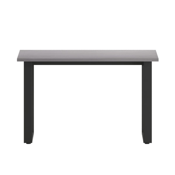English Elm Redmond Commercial Conference Table - Durable Laminate Top, Heavy-Duty Steel Base, Quick Assembly Support Gray Oak 30"W x 48"D x 30"H MT-M4830-LTGRY-UBF-GG