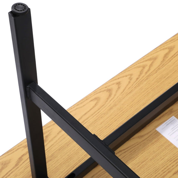 English Elm Redmond Commercial Conference Table with Durable Laminate Top, Heavy-Duty Steel Base for Meetings Walnut 30"W x 48"D x 30"H MT-M4830-WLT-ABF-GG