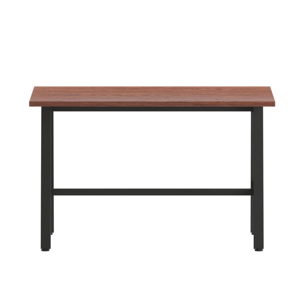 English Elm Redmond Commercial Conference Table with Durable Laminate Top, Heavy-Duty Steel Base for Meetings Walnut 30"W x 48"D x 30"H MT-M4830-WLT-ABF-GG
