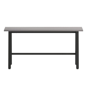 English Elm Redmond Commercial Conference Table - Durable Laminate Top, Heavy-Duty Steel Base for Professional Spaces Gray Oak 24"W x 60"D x 30"H MT-M6024-LTGRY-ABF-GG