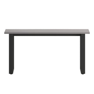 English Elm Redmond Professional Conference Table with Durable Laminate Top and Heavy-Duty Steel Base for Meetings Gray Oak 24"W x 60"D x 30"H MT-M6024-LTGRY-UBF-GG