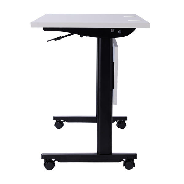 English Elm Palmer Heavy-Duty 60" Nesting Flip Training Table with Cable Management for Versatile Workspace Solutions Gray Top/Black Frame 23.5" W x 60"L MT-M6024-T-LEG-GRYBLK-GG
