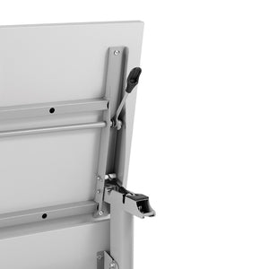 English Elm Palmer Heavy-Duty 60" Nesting Flip Training Table with Cable Management for Versatile Workspace Solutions Gray Top/Gray Frame 23.5" W x 60"L MT-M6024-T-LEG-GRYGRY-GG