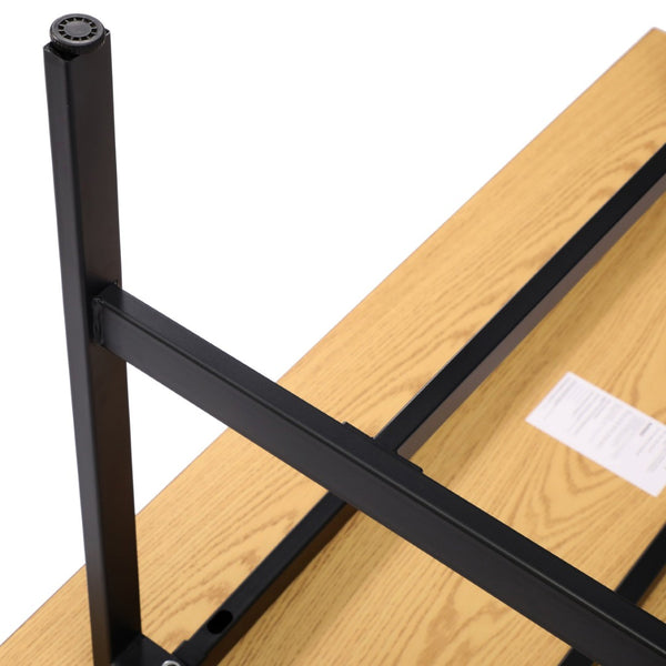 English Elm Redmond Commercial Conference Table - Durable Laminate Top, Heavy-Duty Steel Base for Professional Spaces Walnut 24"W x 60"D x 30"H MT-M6024-WLT-ABF-GG