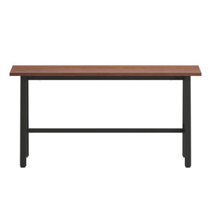 English Elm Redmond Commercial Conference Table - Durable Laminate Top, Heavy-Duty Steel Base for Professional Spaces Walnut 24"W x 60"D x 30"H MT-M6024-WLT-ABF-GG
