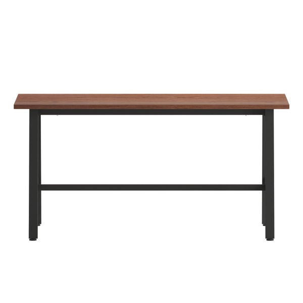 English Elm Redmond Commercial Conference Table - Durable Laminate Top, Heavy-Duty Steel Base for Professional Spaces Walnut 24"W x 60"D x 30"H MT-M6024-WLT-ABF-GG