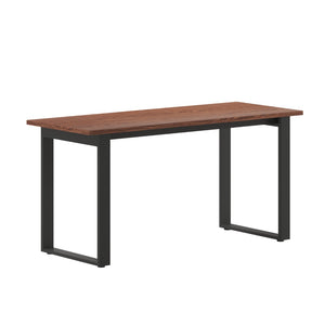 English Elm Redmond Professional Conference Table with Durable Laminate Top and Heavy-Duty Steel Base for Meetings Walnut 24"W x 60"D x 30"H MT-M6024-WLT-UBF-GG