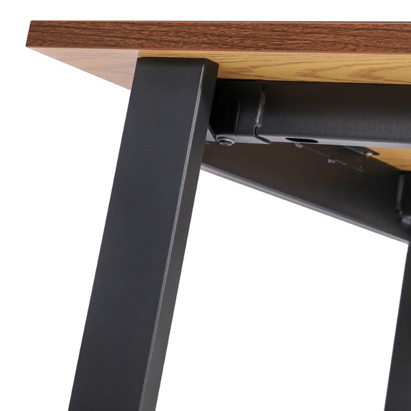 English Elm Redmond Professional Conference Table with Durable Laminate Top and Heavy-Duty Steel Base for Meetings Walnut 24"W x 60"D x 30"H MT-M6024-WLT-UBF-GG