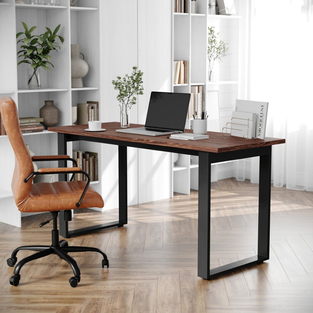 English Elm Redmond Professional Conference Table with Durable Laminate Top and Heavy-Duty Steel Base for Meetings Walnut 24"W x 60"D x 30"H MT-M6024-WLT-UBF-GG
