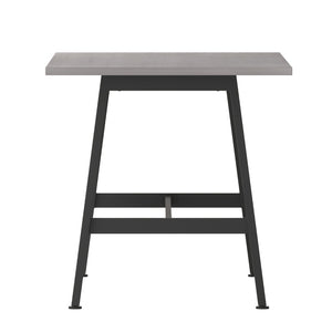 English Elm Redmond Durable Conference Table with Thick Laminate Top and Heavy-Duty Steel Base for Meetings Gray Oak 30"W x 60"D x 30"H MT-M6030-LTGRY-ABF-GG