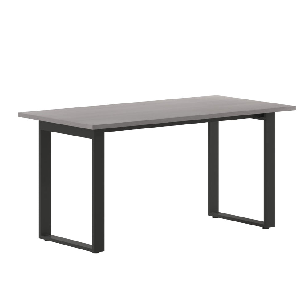 English Elm Redmond Commercial Conference Table – Durable Double-Sided Laminate Top with Heavy-Duty Steel Base Gray Oak 30"W x 60"D x 30"H MT-M6030-LTGRY-UBF-GG