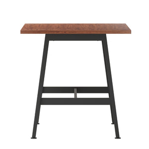 English Elm Redmond Durable Conference Table with Thick Laminate Top and Heavy-Duty Steel Base for Meetings Walnut 30"W x 60"D x 30"H MT-M6030-WLT-ABF-GG