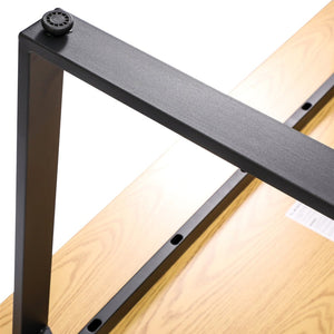 English Elm Redmond Commercial Conference Table – Durable Double-Sided Laminate Top with Heavy-Duty Steel Base Walnut 30"W x 60"D x 30"H MT-M6030-WLT-UBF-GG