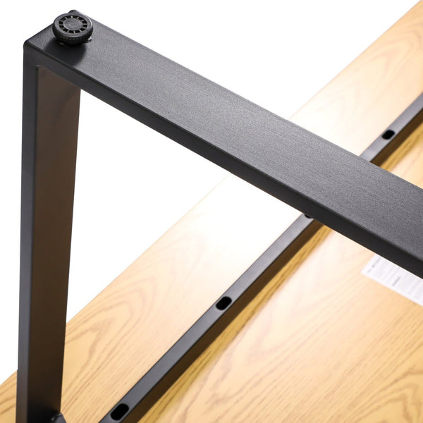 English Elm Redmond Commercial Conference Table – Durable Double-Sided Laminate Top with Heavy-Duty Steel Base Walnut 30"W x 60"D x 30"H MT-M6030-WLT-UBF-GG