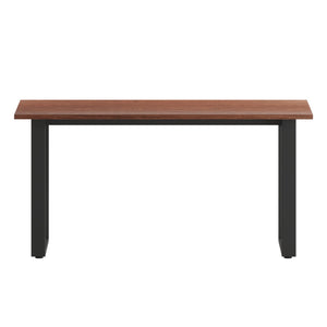 English Elm Redmond Commercial Conference Table – Durable Double-Sided Laminate Top with Heavy-Duty Steel Base Walnut 30"W x 60"D x 30"H MT-M6030-WLT-UBF-GG