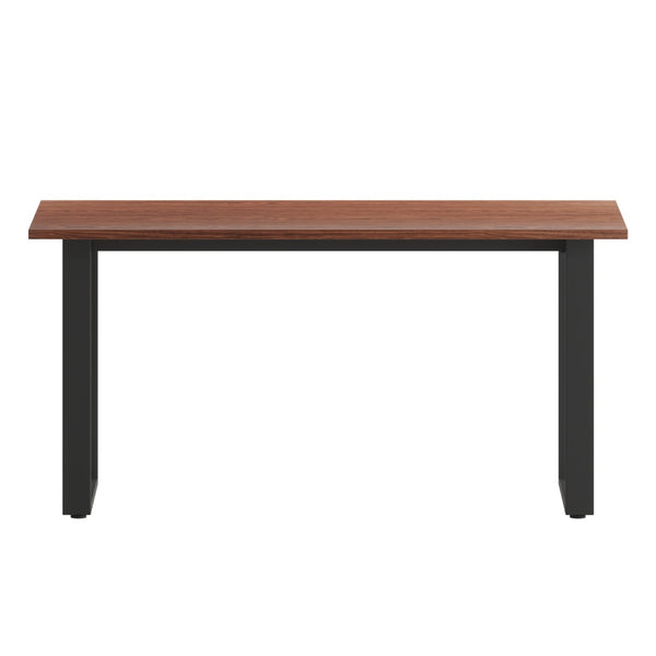 English Elm Redmond Commercial Conference Table – Durable Double-Sided Laminate Top with Heavy-Duty Steel Base Walnut 30"W x 60"D x 30"H MT-M6030-WLT-UBF-GG